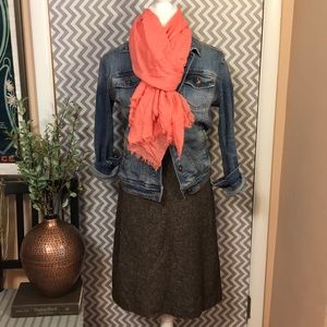 J Crew Pink Soft Cotton Linen Blend Scarf